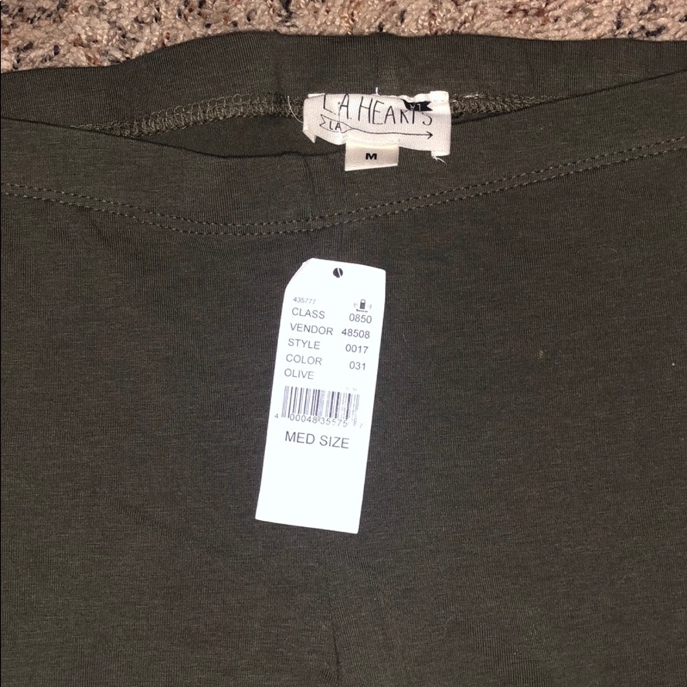 Army green leggings